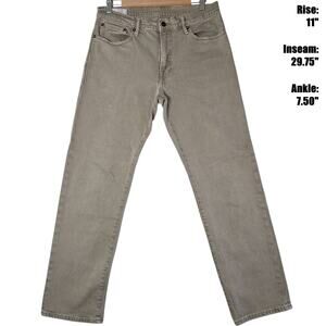 Gap Straight Gapflex Flannel Taupe 31x30 Mens Jeans 2023 Cotton Stretch